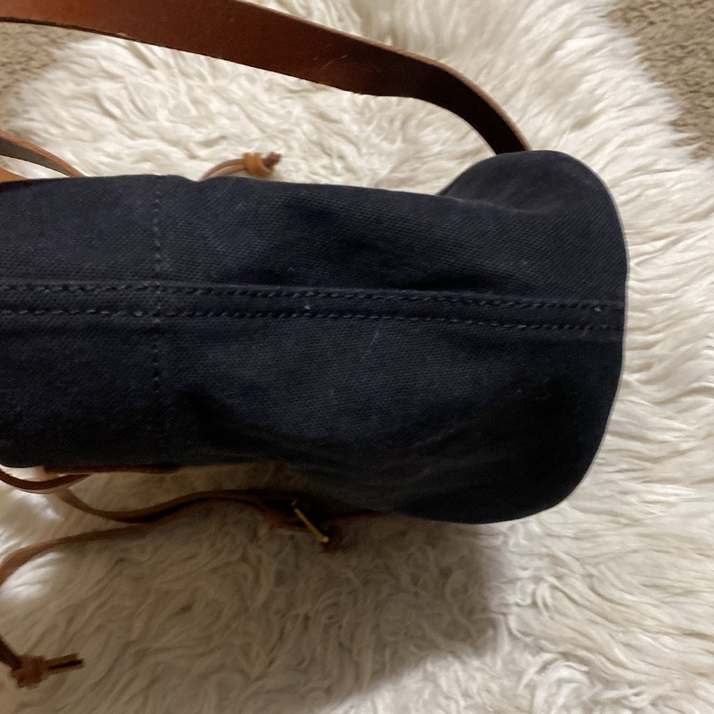 MADEWELL The Canvas Mini Drawstring‎ Black Crossbody Bag. - Picture 12 of 13